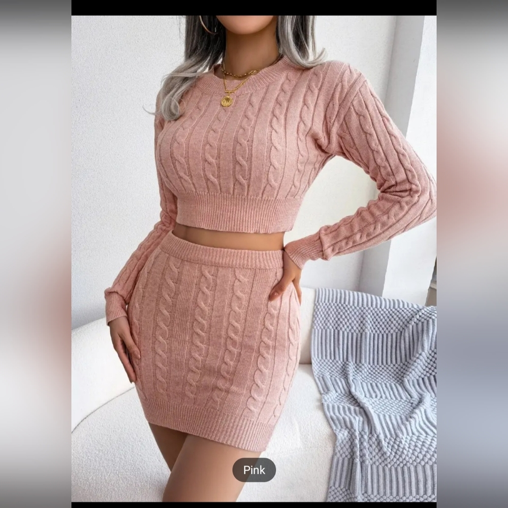 2 piece knit dress